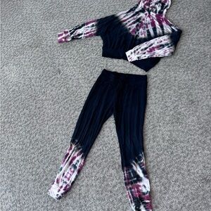 LNA Pink and Black Tie-Dye Apparel